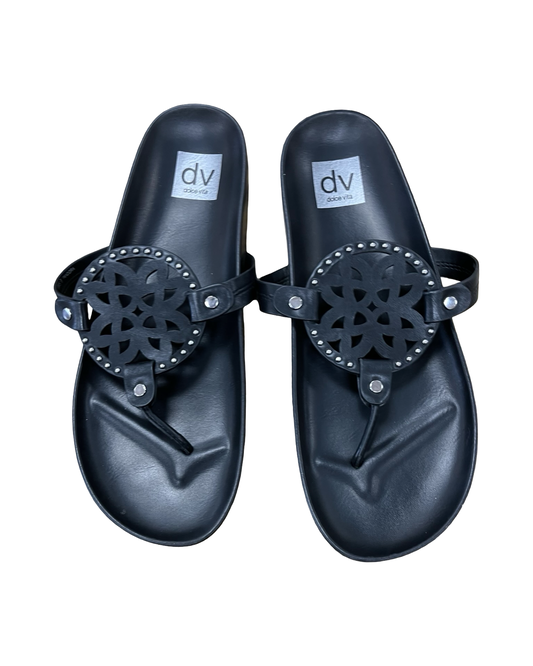 Sandals Flip Flops By Dolce Vita In Black, Size:9