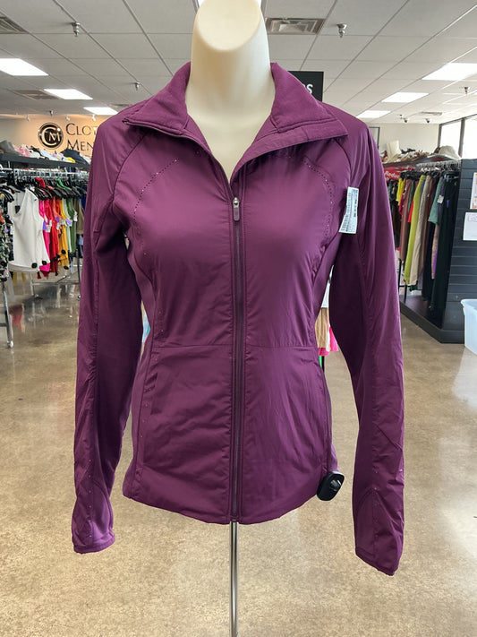 Athletic Jacket By Lululemon In Purple, Size:4