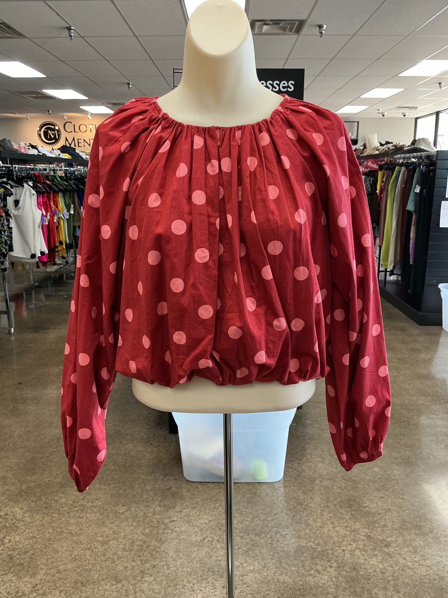 Top Ls By Maeve In Pink & Red, Size:Xs