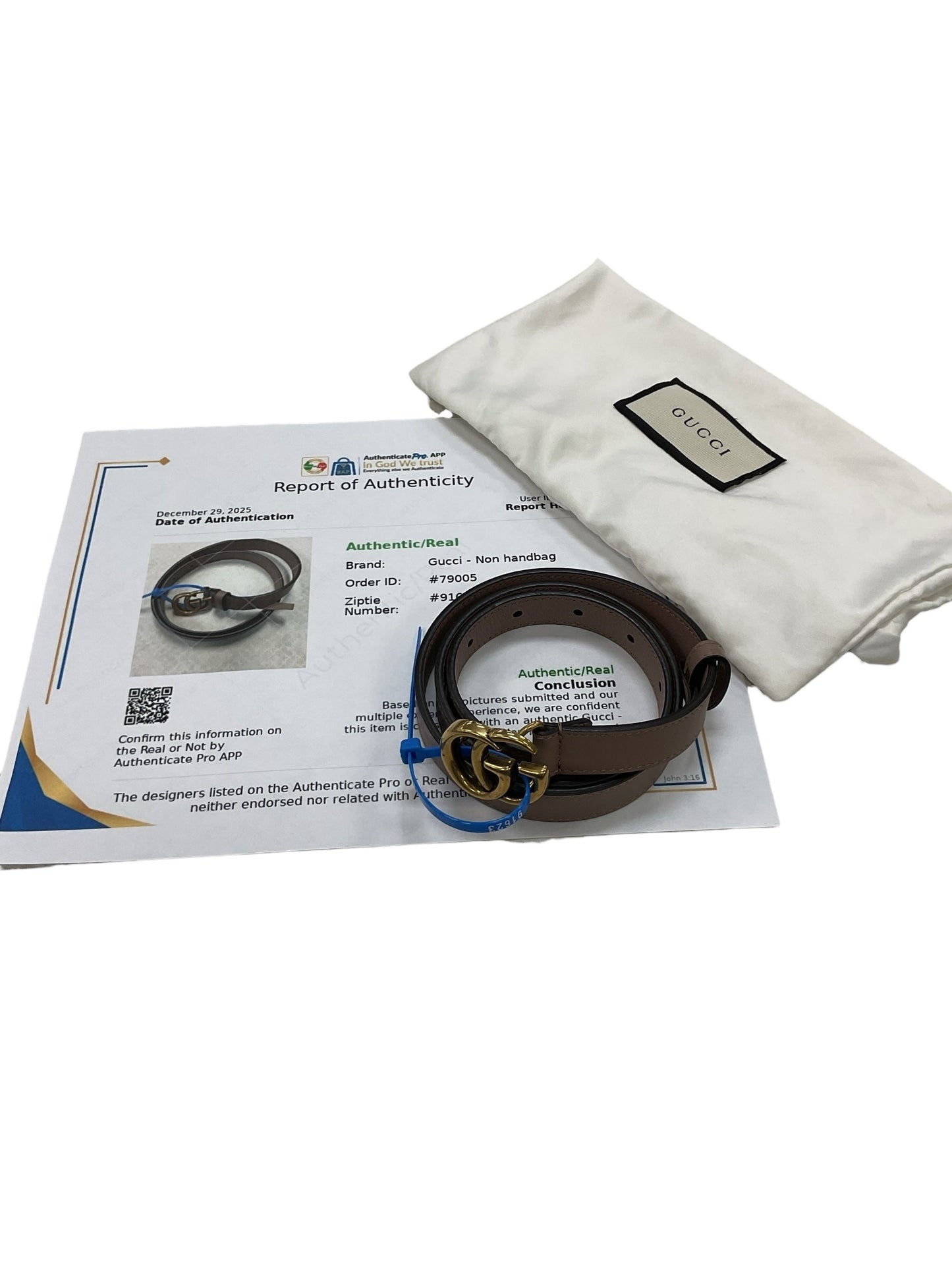 Belt Luxury Designer By Gucci In Mauve