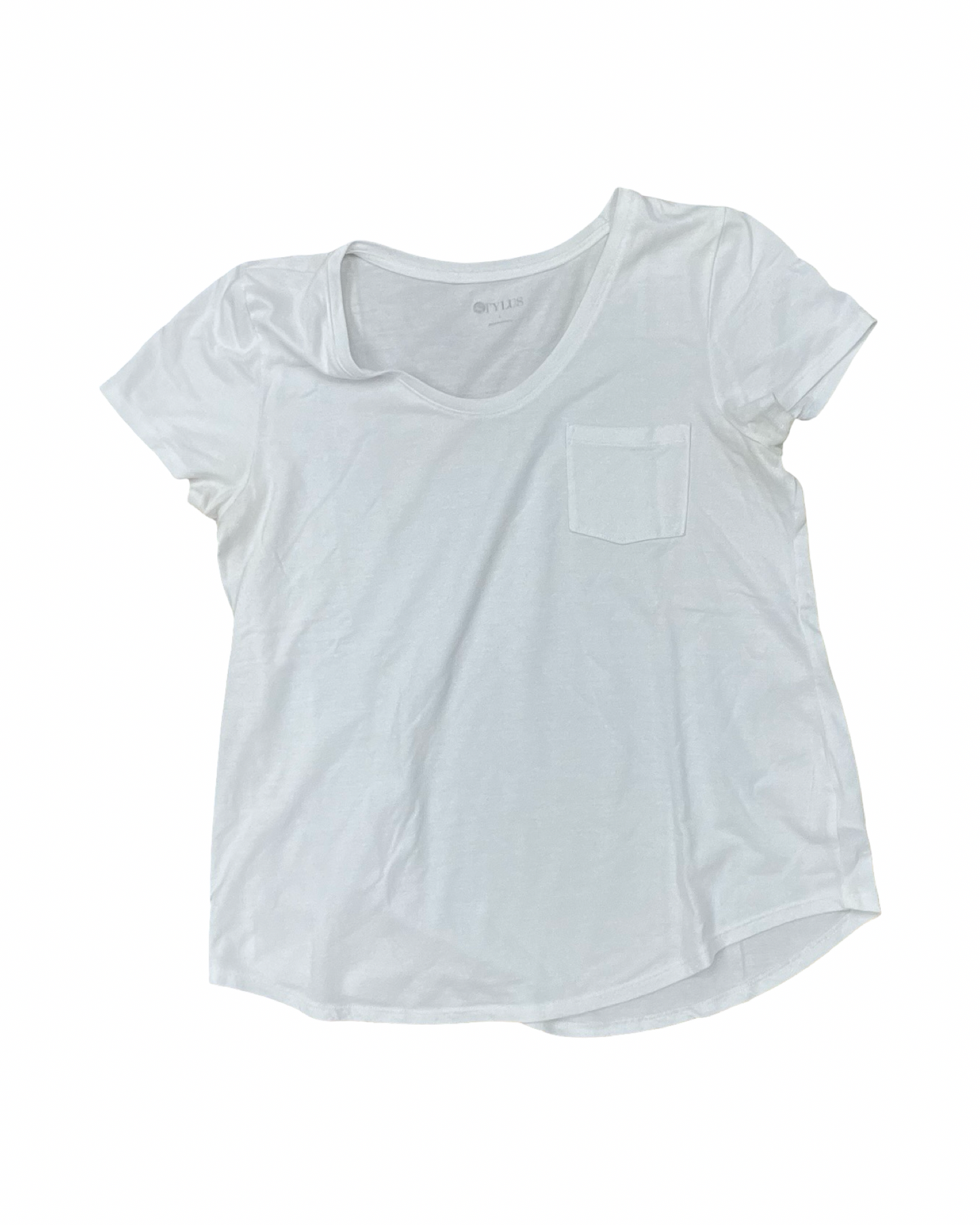 Top Ss Basic By Stylus In White, Size:L