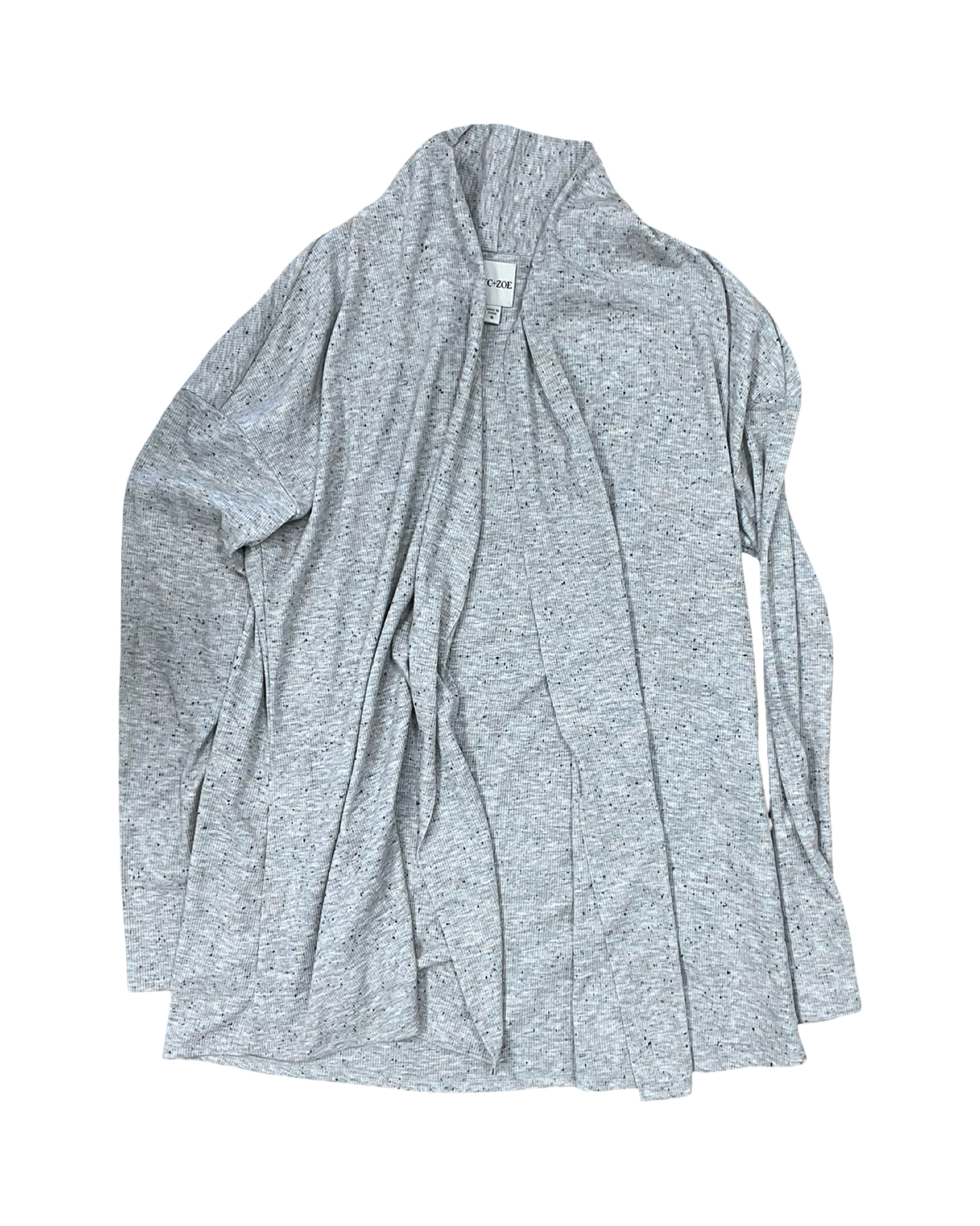 Cardigan By Nic + Zoe In Grey & Orange, Size:S