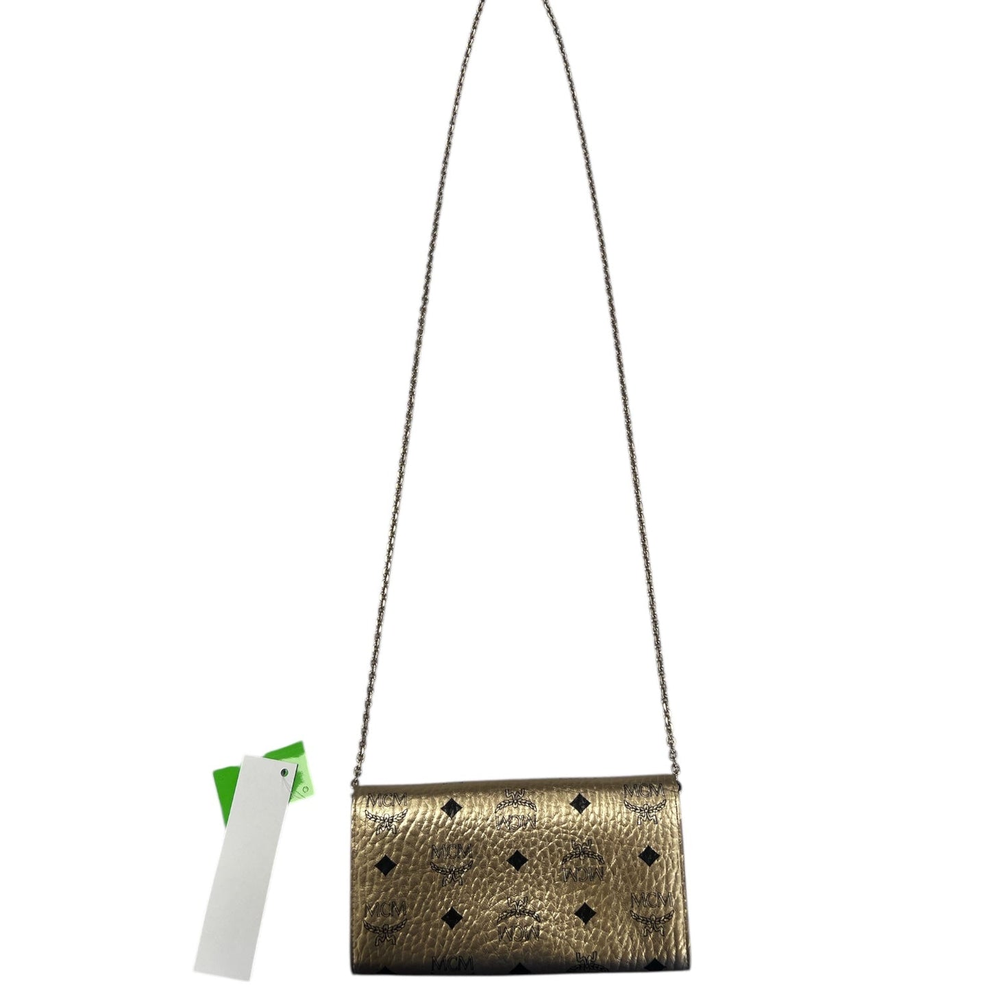 Crossbody Luxury Designer By Mcm In Gold, Size:Small