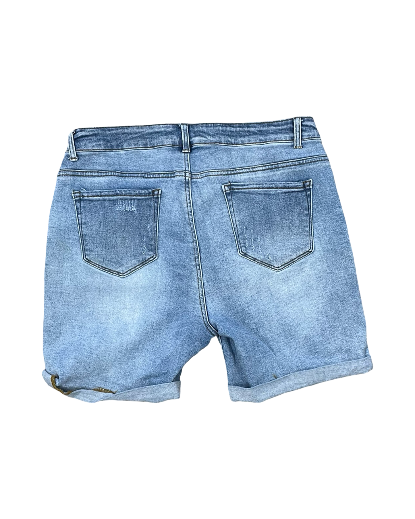 Shorts By Clothes Mentor In Blue Denim, Size:14