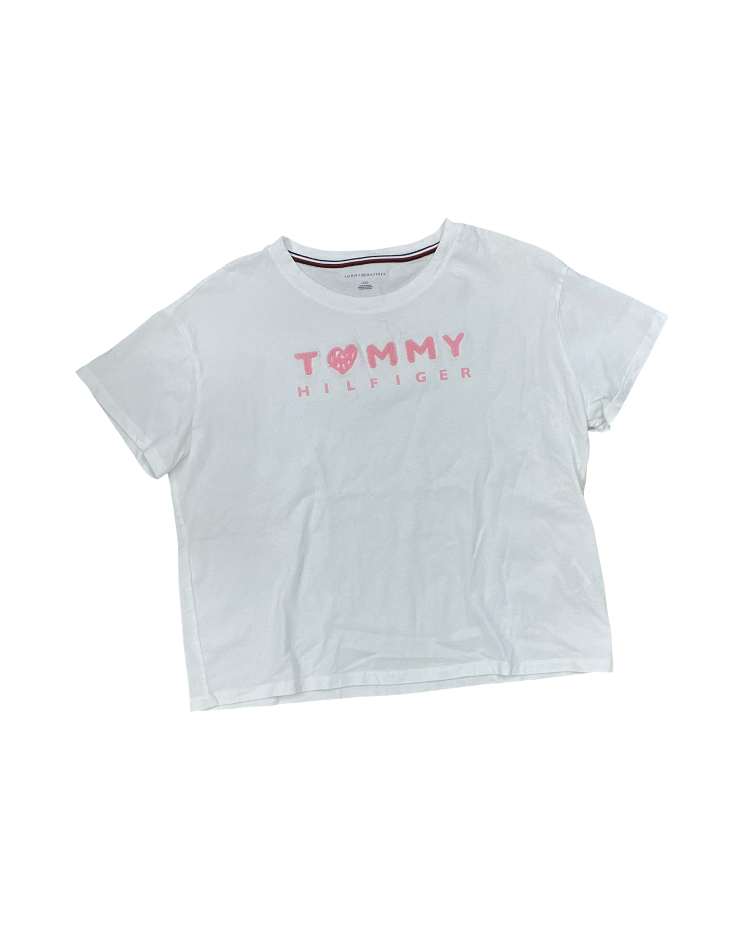 Top Ss By Tommy Hilfiger In White, Size:L