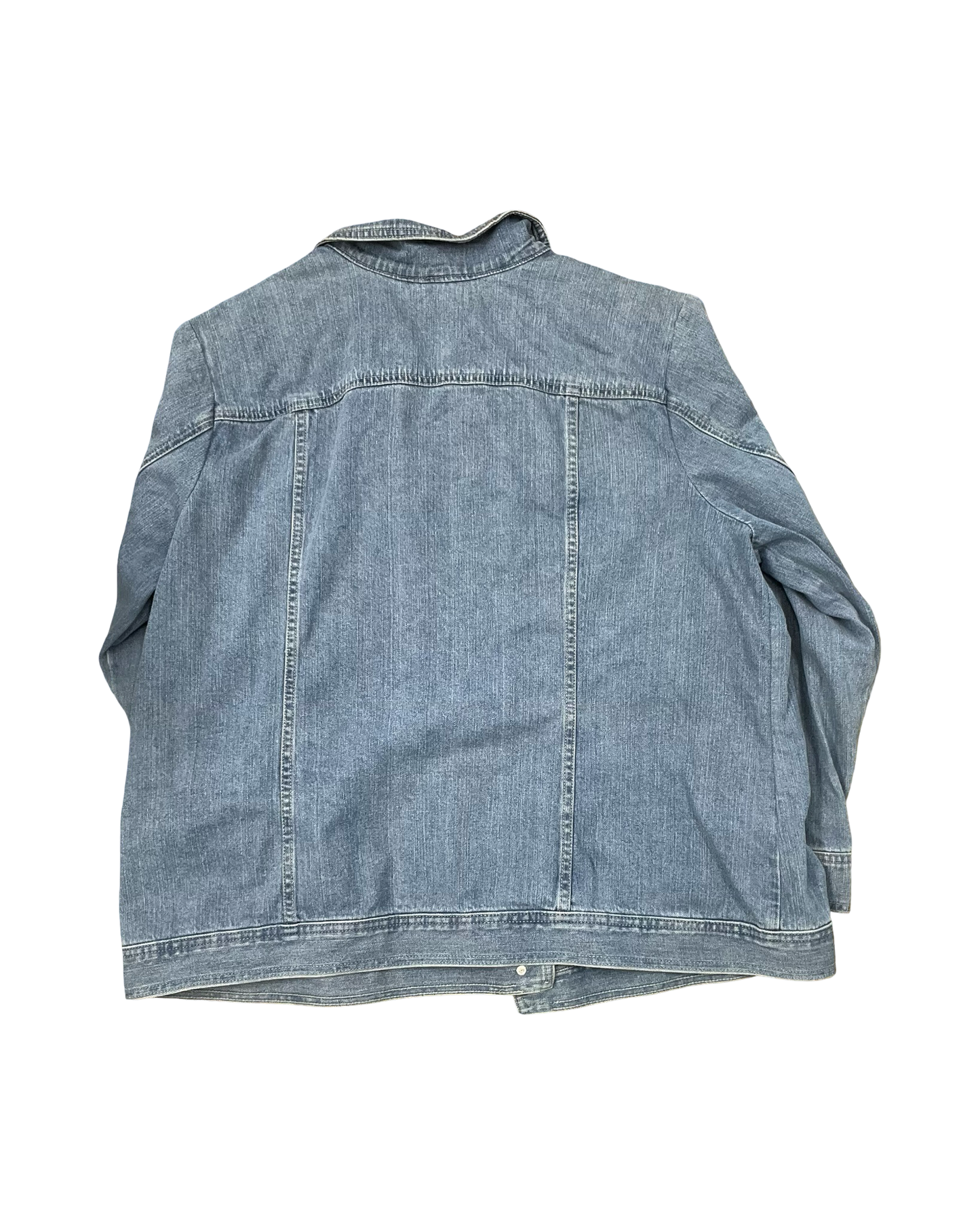Jacket Denim By Cj Banks In Blue, Size:2X