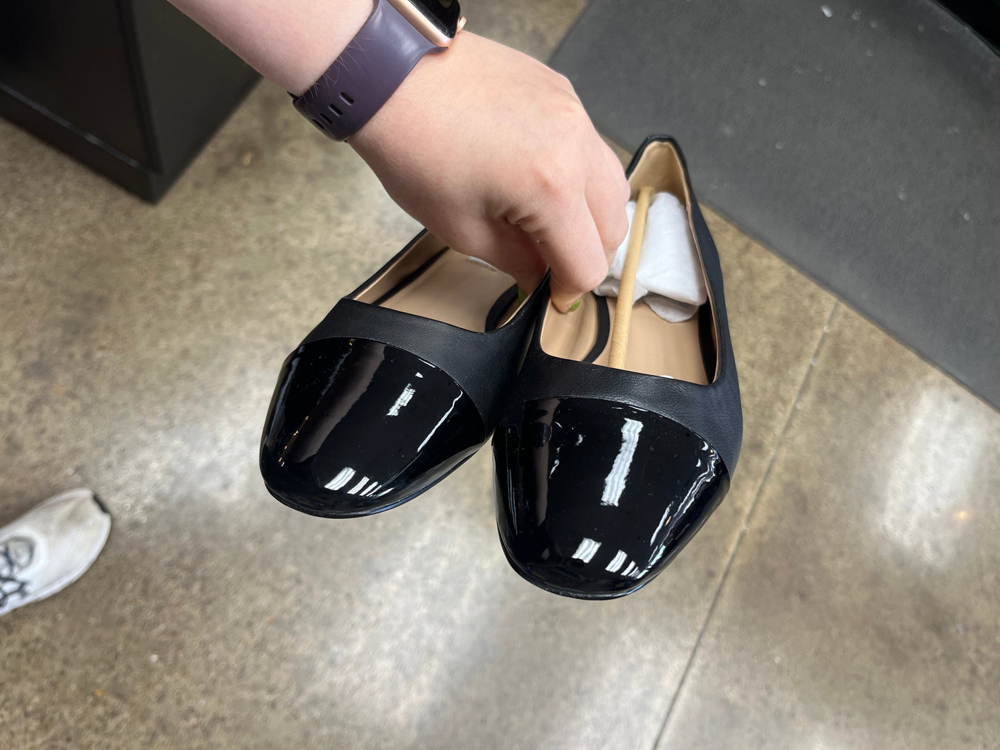 Shoes Flats By Steve Madden In Black, Size:9