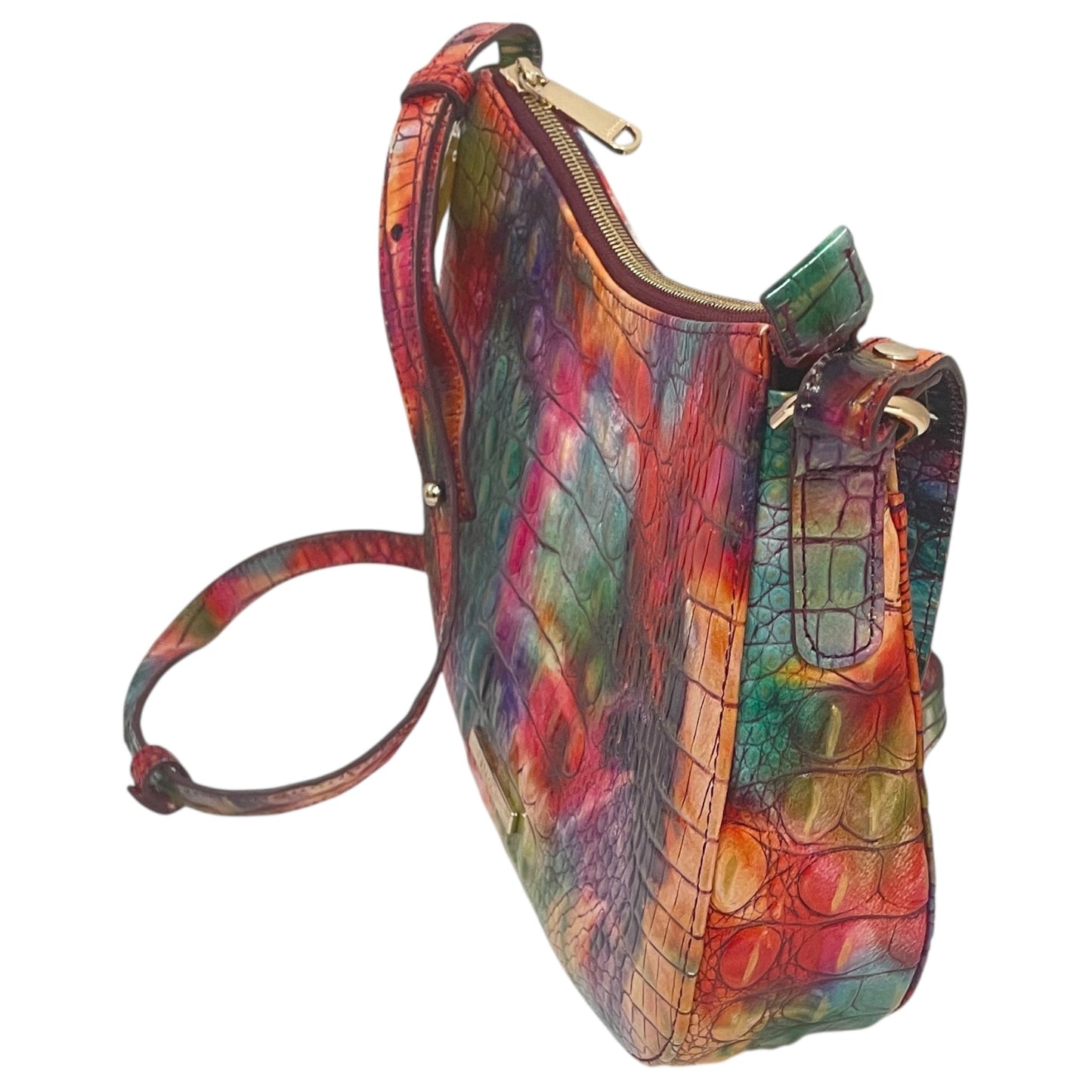 Crossbody Designer By Brahmin In Multi, Size:Medium