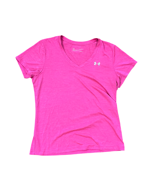 Athletic Top Ss By Under Armour In Pink, Size:Xl