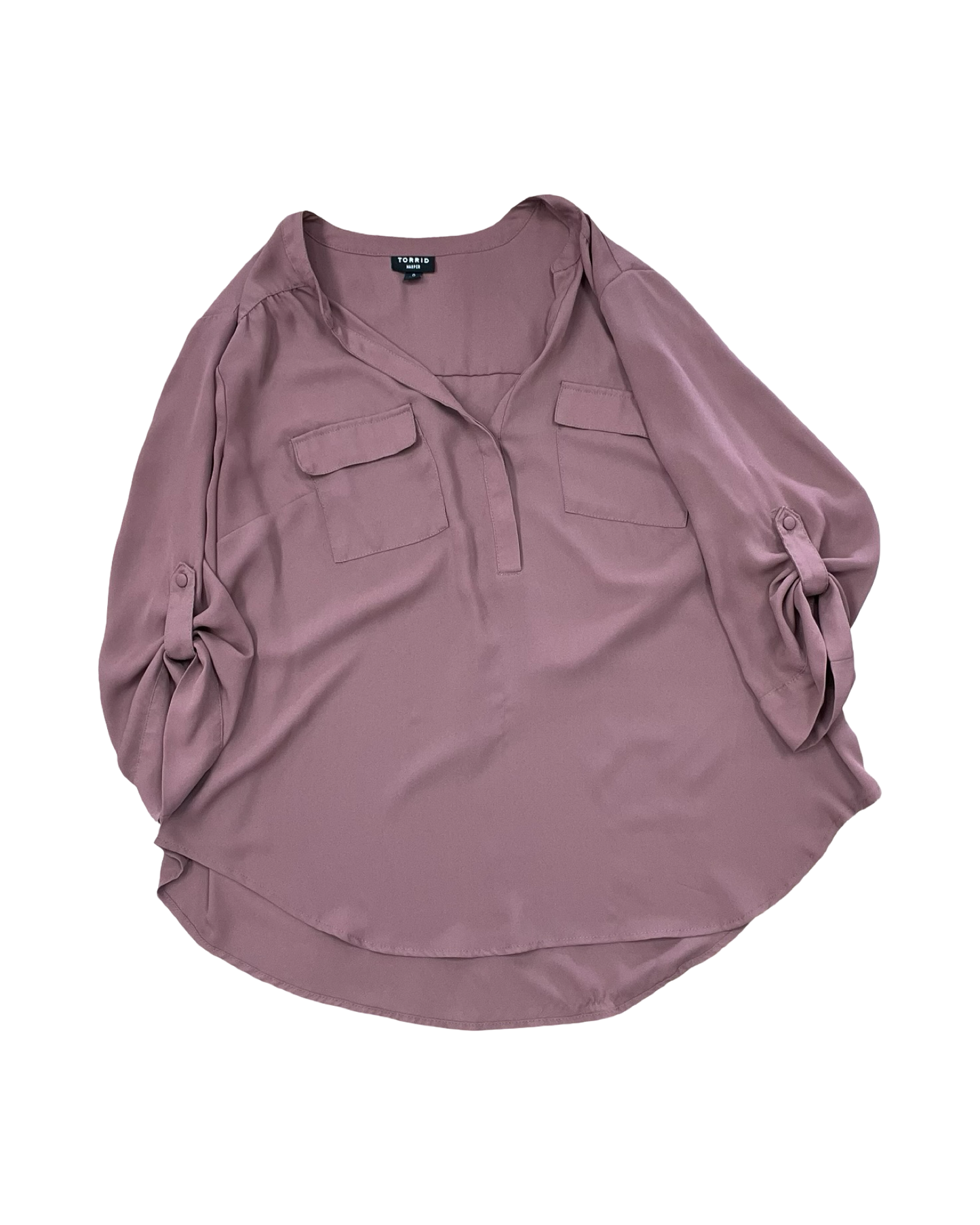 Top 3/4 Sleeve By Torrid In Brown, Size:L
