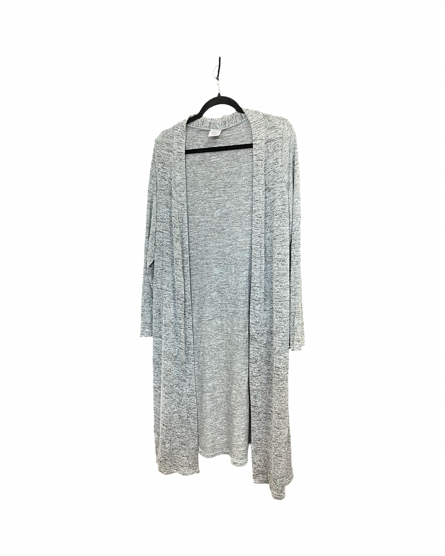 Cardigan By Clothes Mentor In Blue & Grey, Size:L