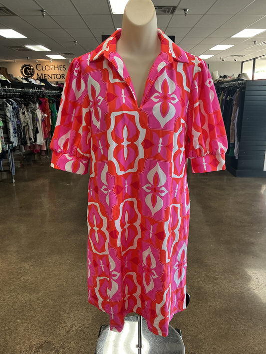 Dress Casual Short By Jude Connally In Pink & Red, Size:S