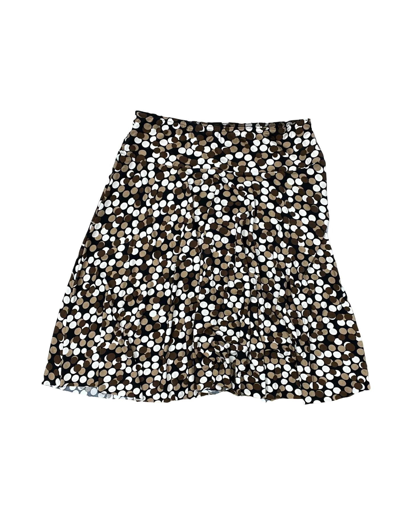 Skirt Midi By Briggs In Brown & Tan, Size:1X