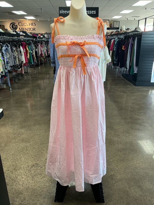 Dress Casual Maxi By Mable In Orange & Pink, Size:M
