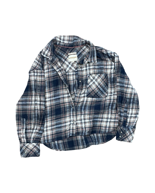 Top Ls By Scotch & Soda In Blue & Pink, Size:Xl