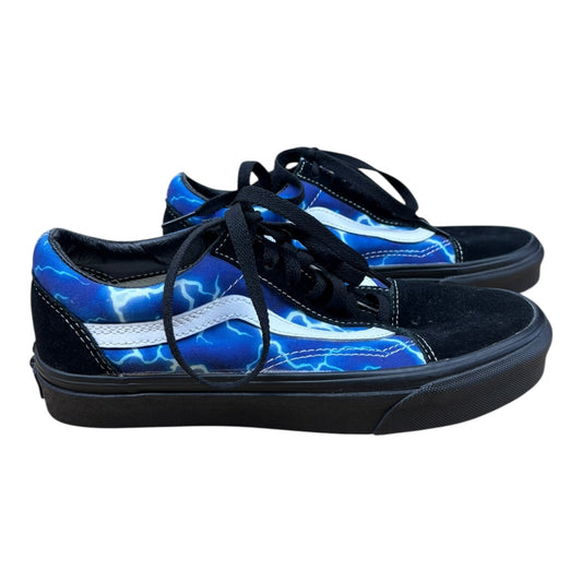 Shoes Athletic By Vans In Black & Blue, Size:7