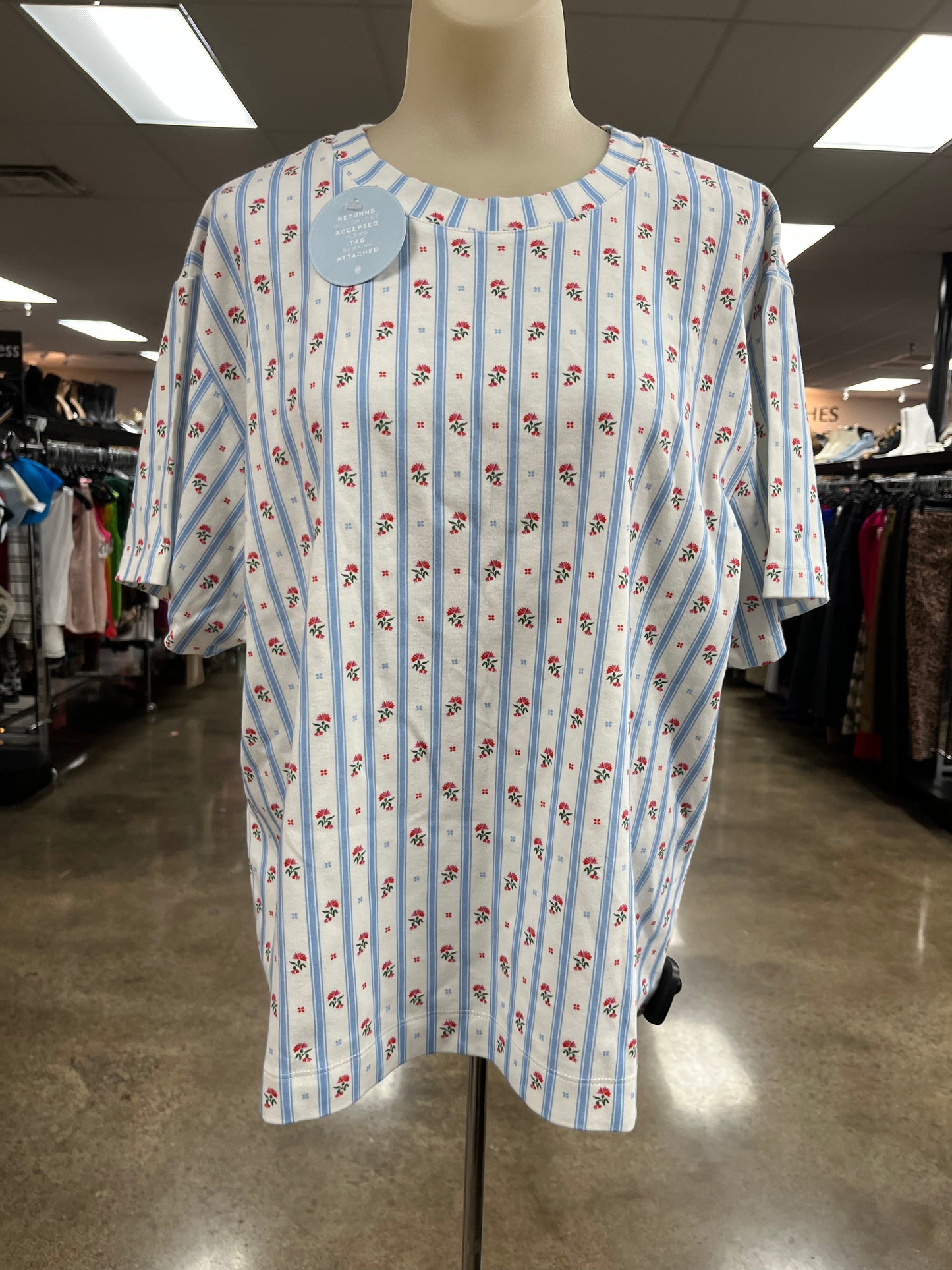 Top Ss By Cma In Blue & White, Size:M