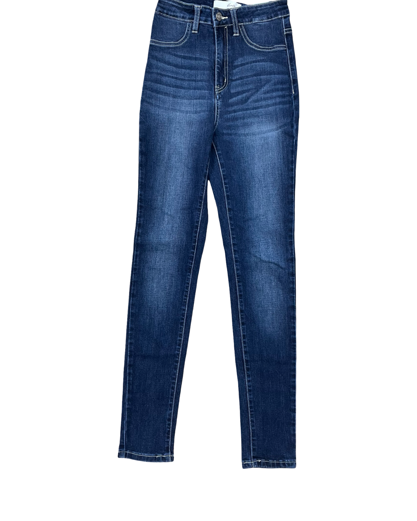 Jeans Skinny By Kancan In Blue Denim, Size:4