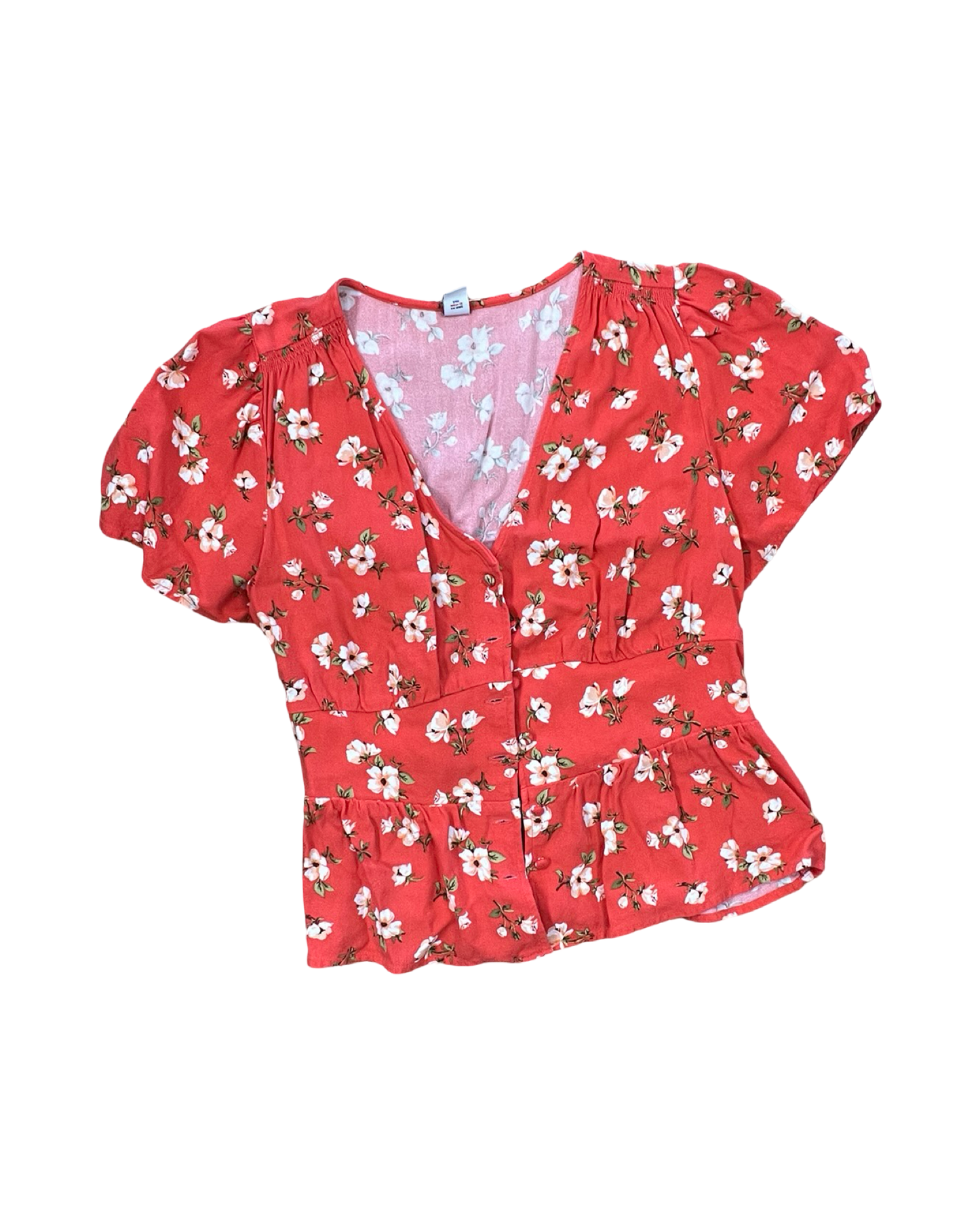 Blouse Ss By Old Navy In Orange, Size:M