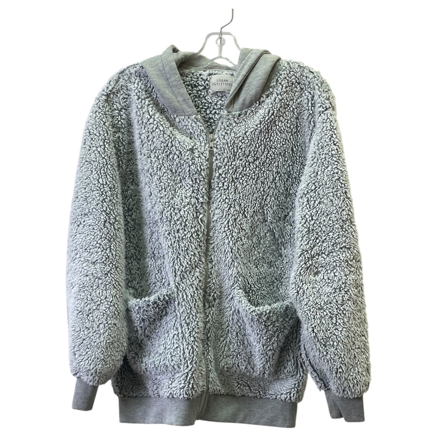 Jacket Fleece By Urban Outfitters In Grey, Size:M