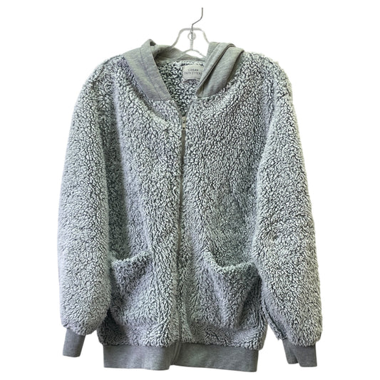 Jacket Fleece By Urban Outfitters In Grey, Size:M