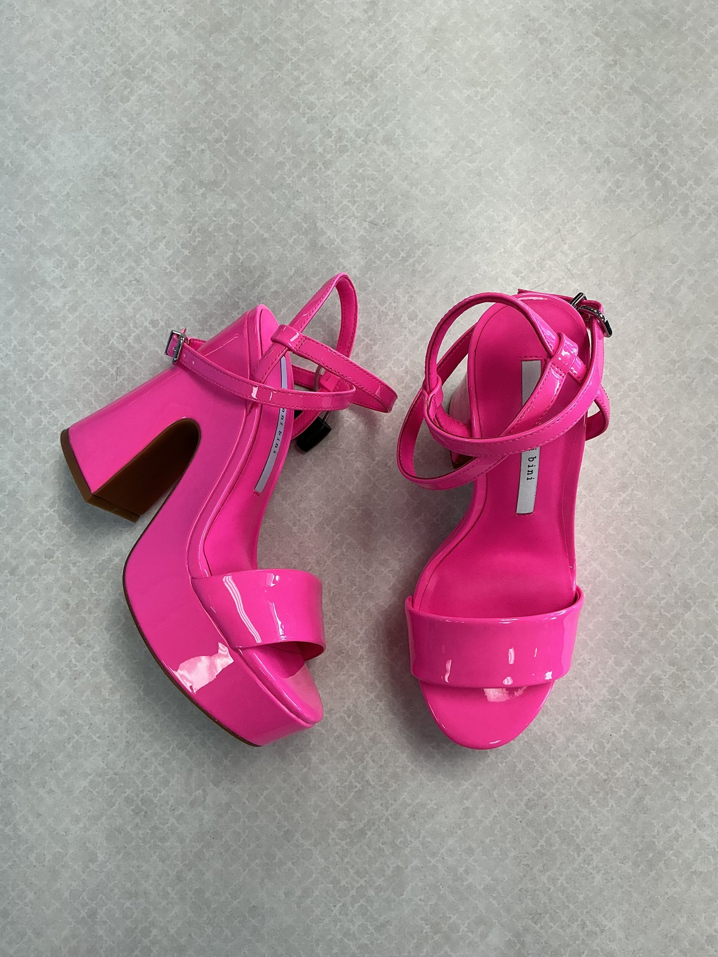 Sandals Heels Platform By Gianni Bini In Pink, Size:6.5