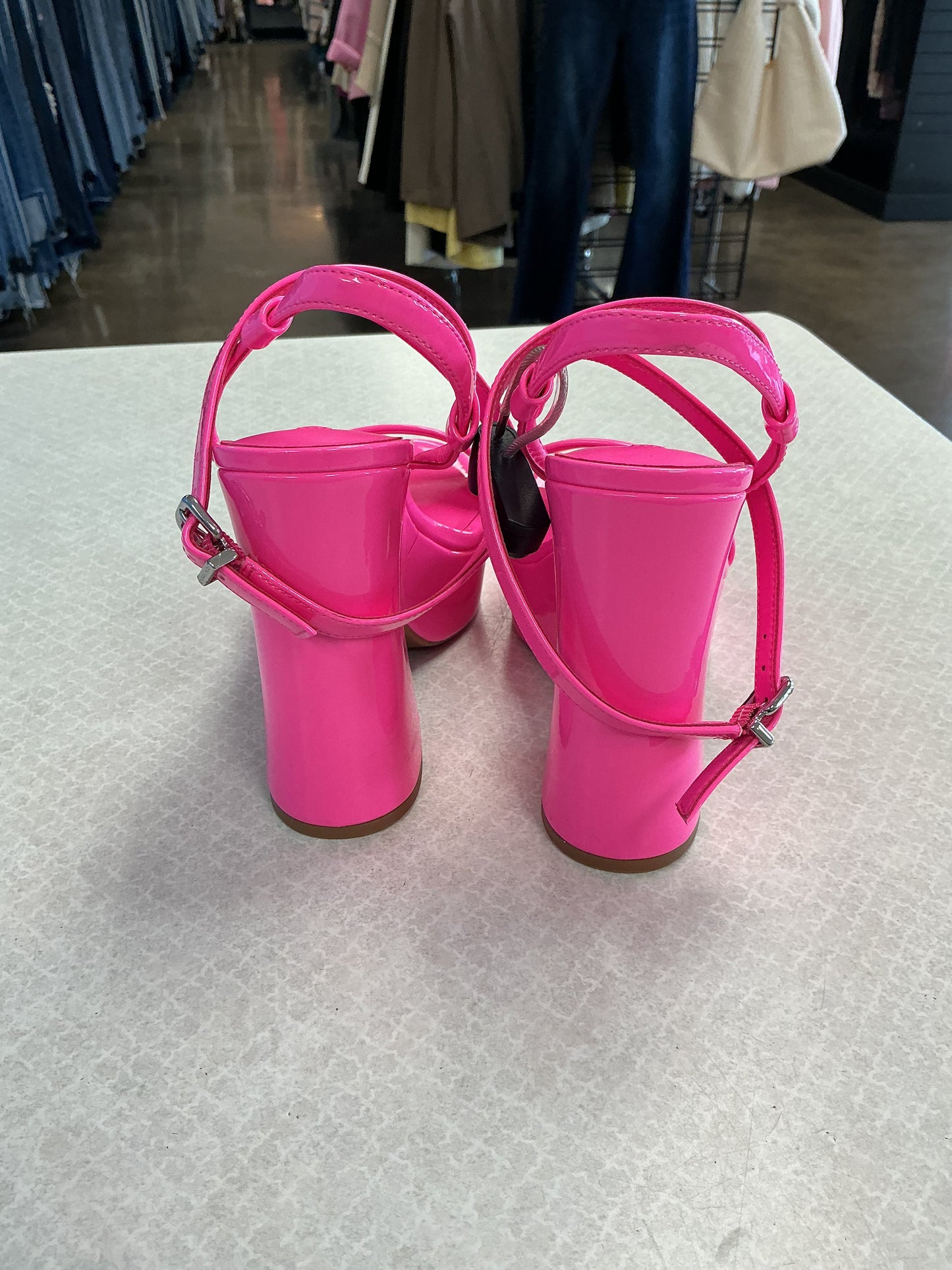 Sandals Heels Platform By Gianni Bini In Pink, Size:6.5