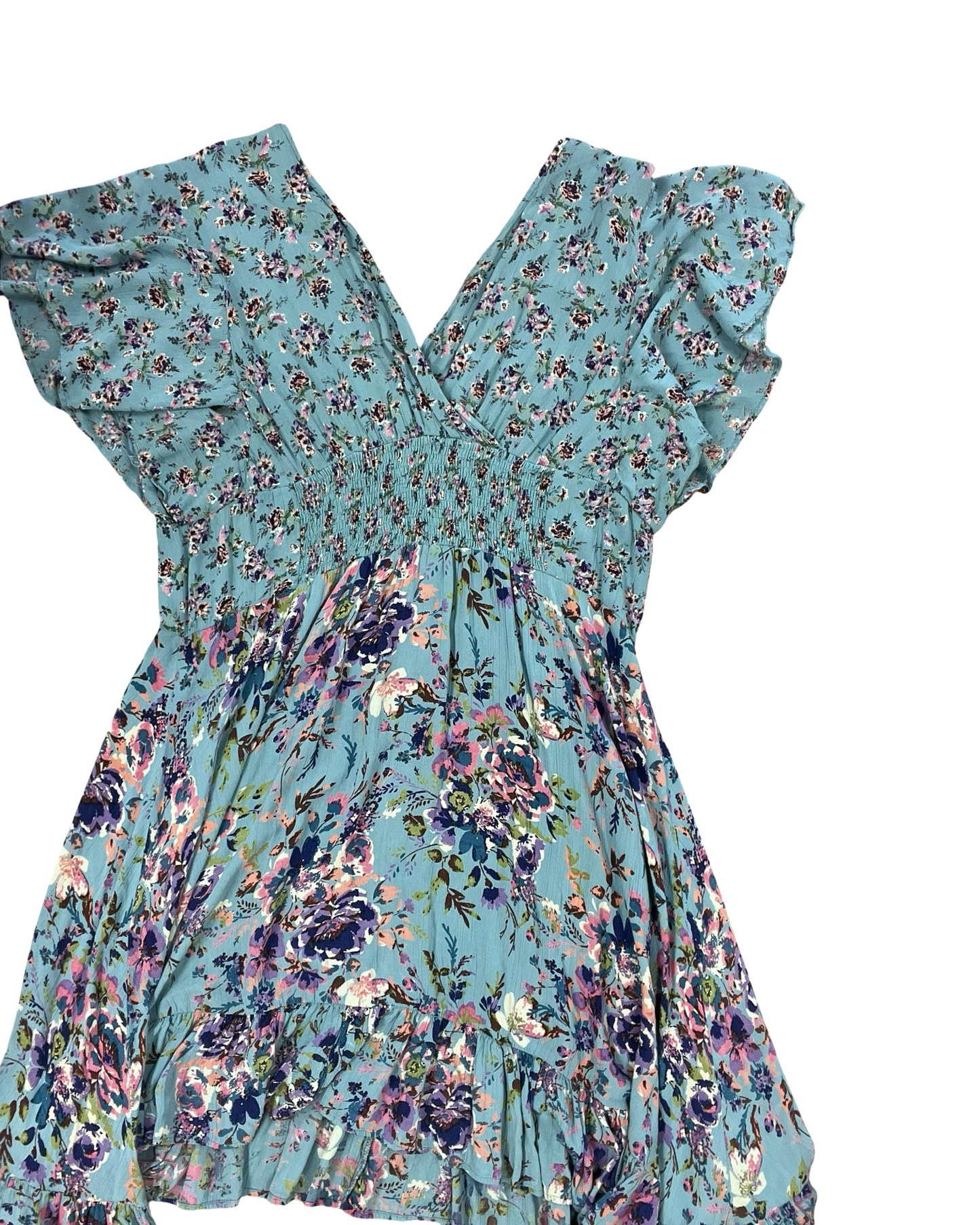 Dress Casual Midi By Clothes Mentor In Floral Print, Size:1X
