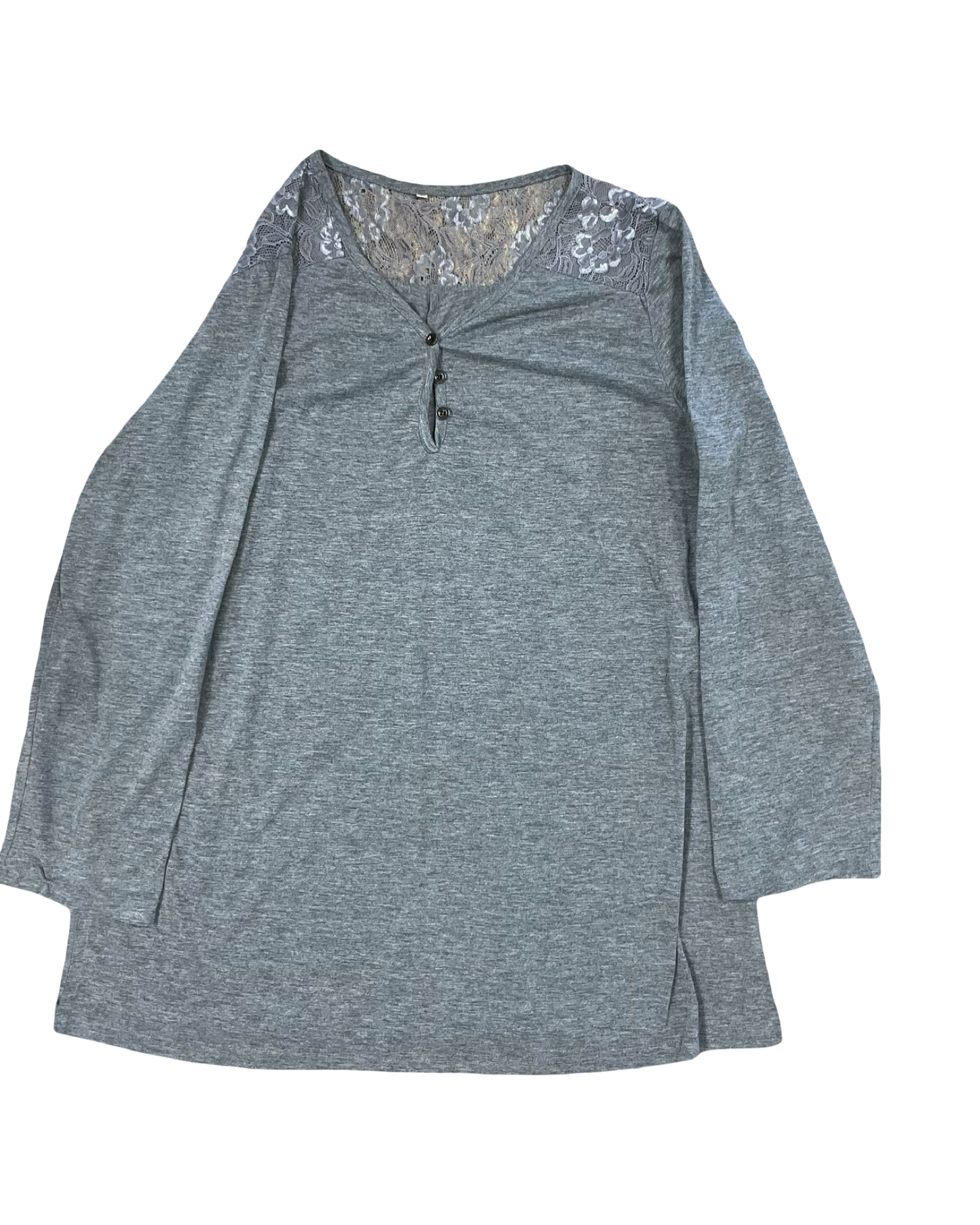 Top Ls By Clothes Mentor In Grey, Size:4X