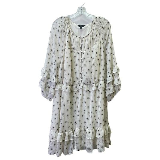 Dress Casual Short By Simply Vera In Cream, Size:2X