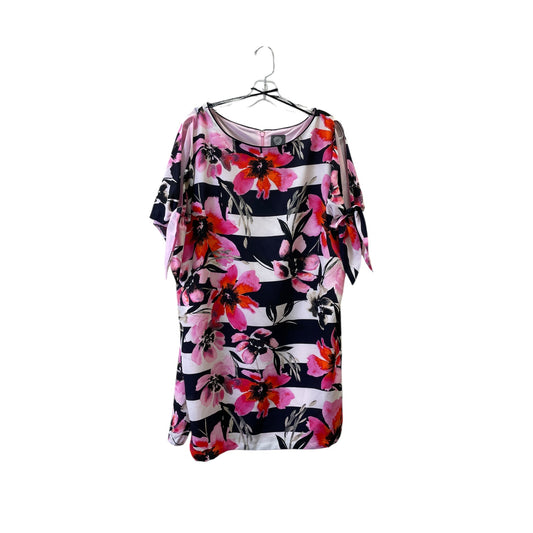 Dress Casual Midi By Vince Camuto In Floral Print, Size:14