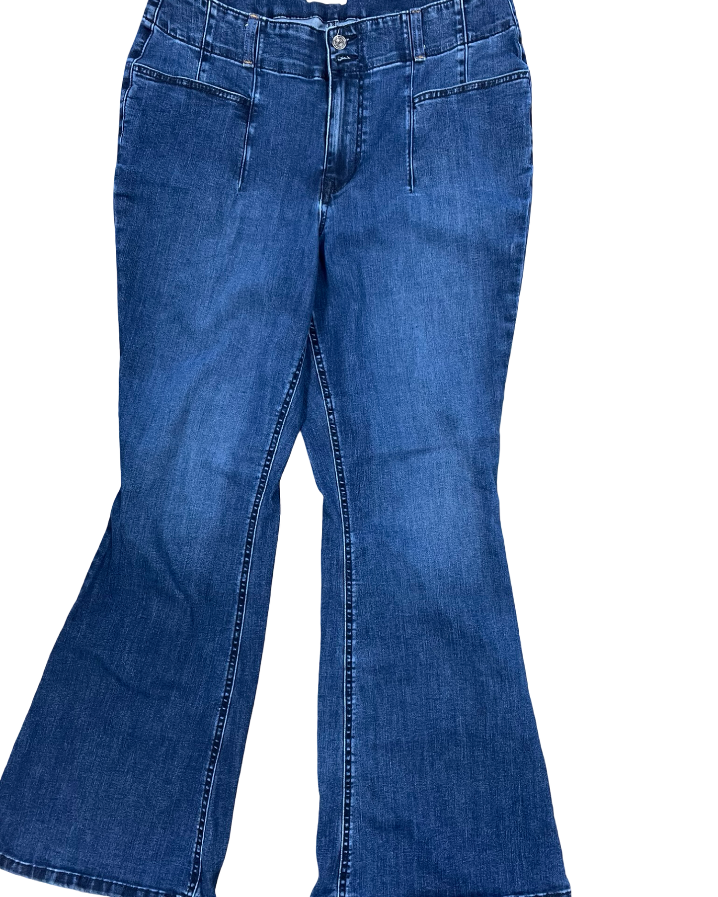 Jeans Flared By Maurices In Blue Denim, Size:18