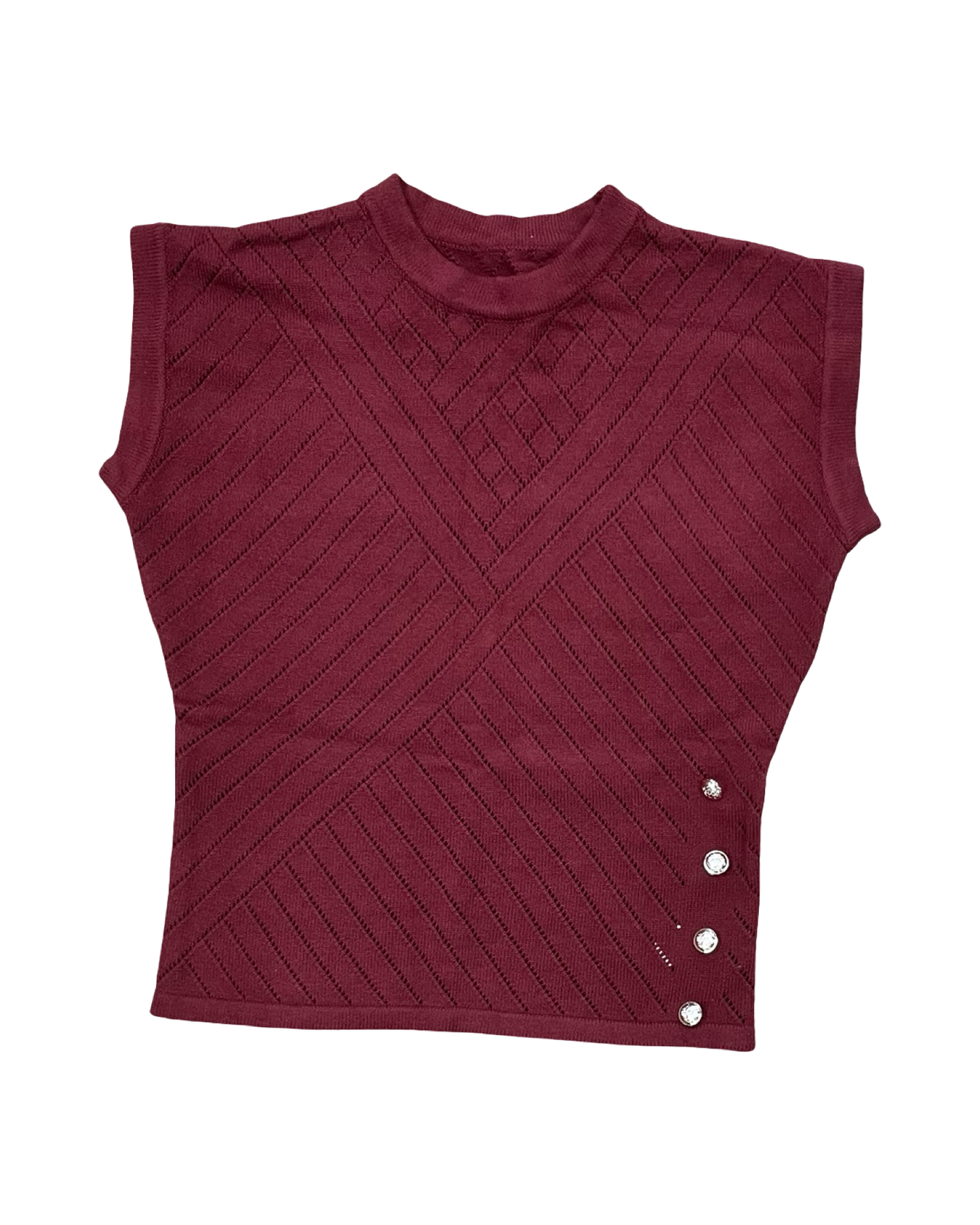 Top Ss By Clothes Mentor In Maroon, Size:L