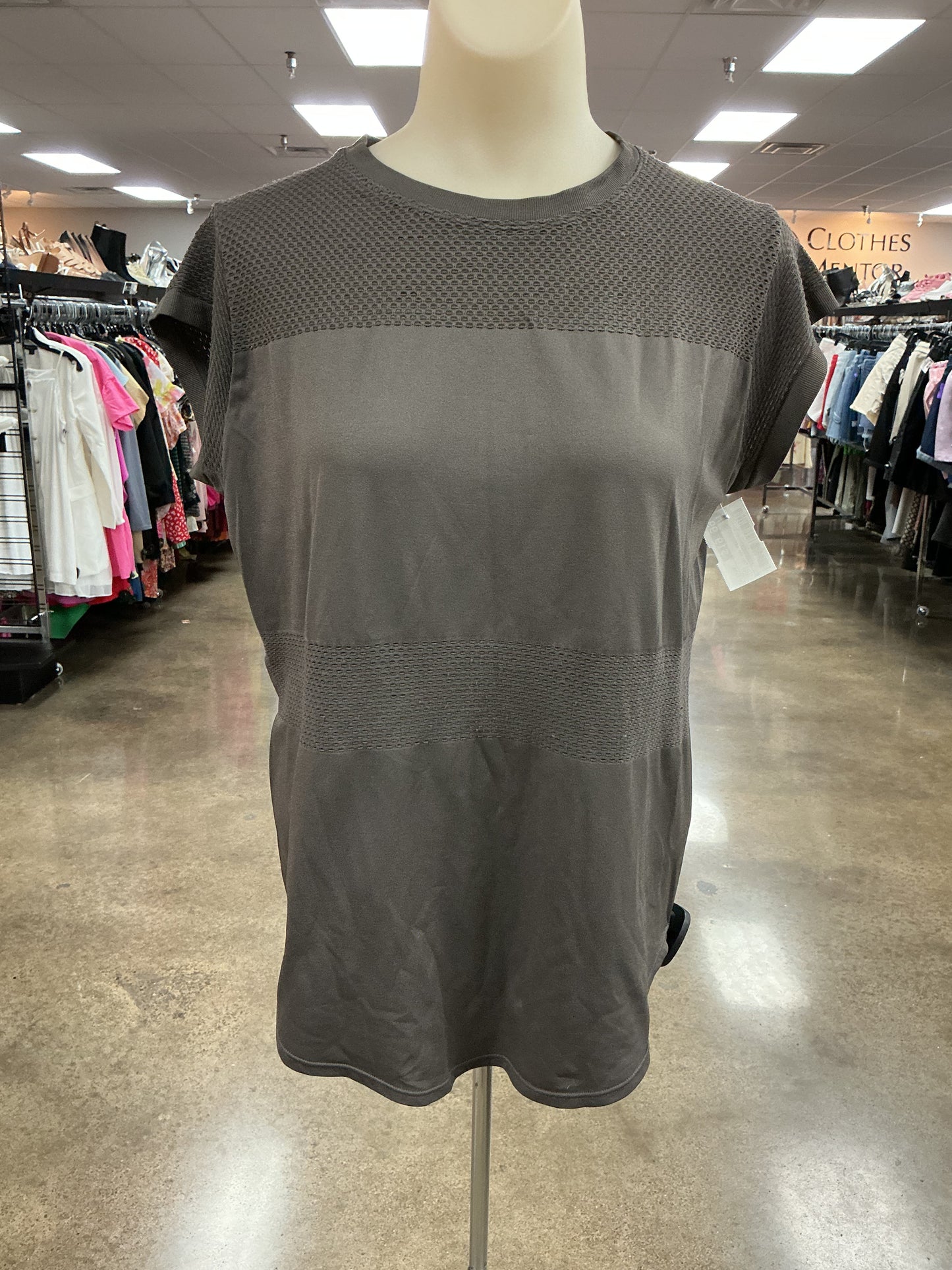 Athletic Top Ss By Varley In Brown, Size:Xxs