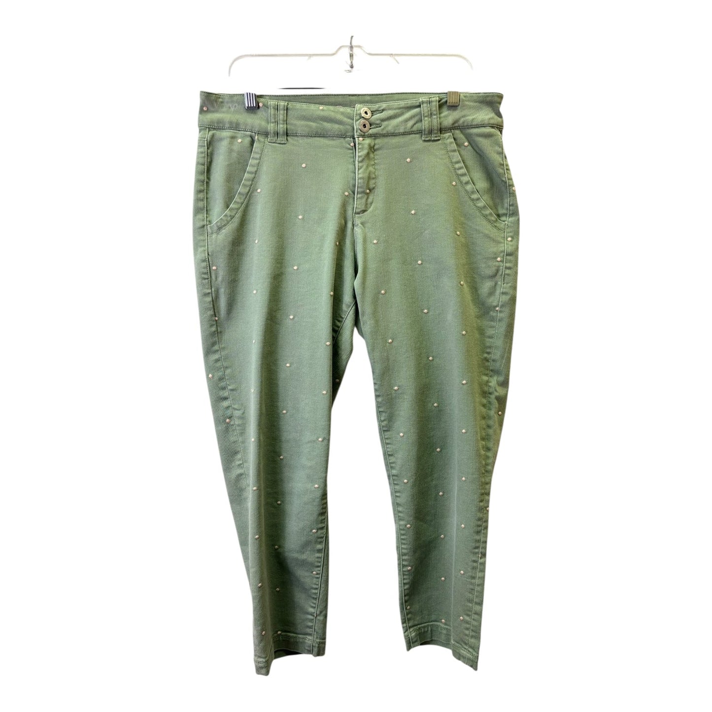 Jeans Straight By Jag In Green, Size:12