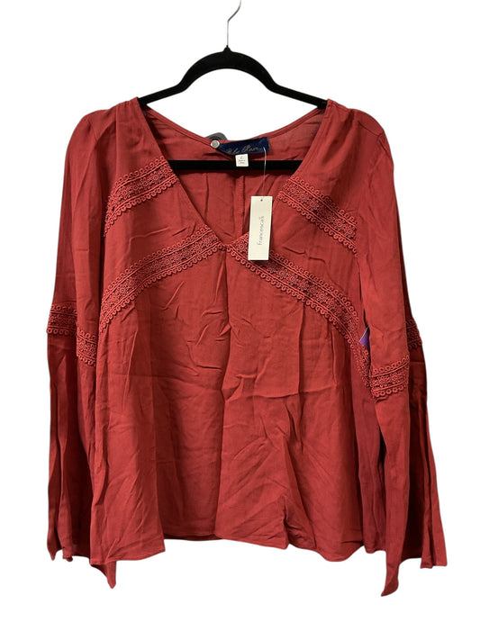 Top Ls By Blue Rain In Orange, Size:L