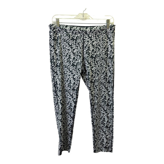 Athletic Leggings By Nike Apparel In Black & White, Size:L