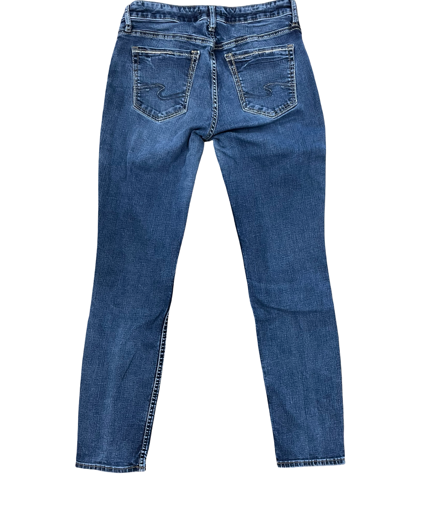 Jeans Skinny By Silver In Blue Denim, Size:10