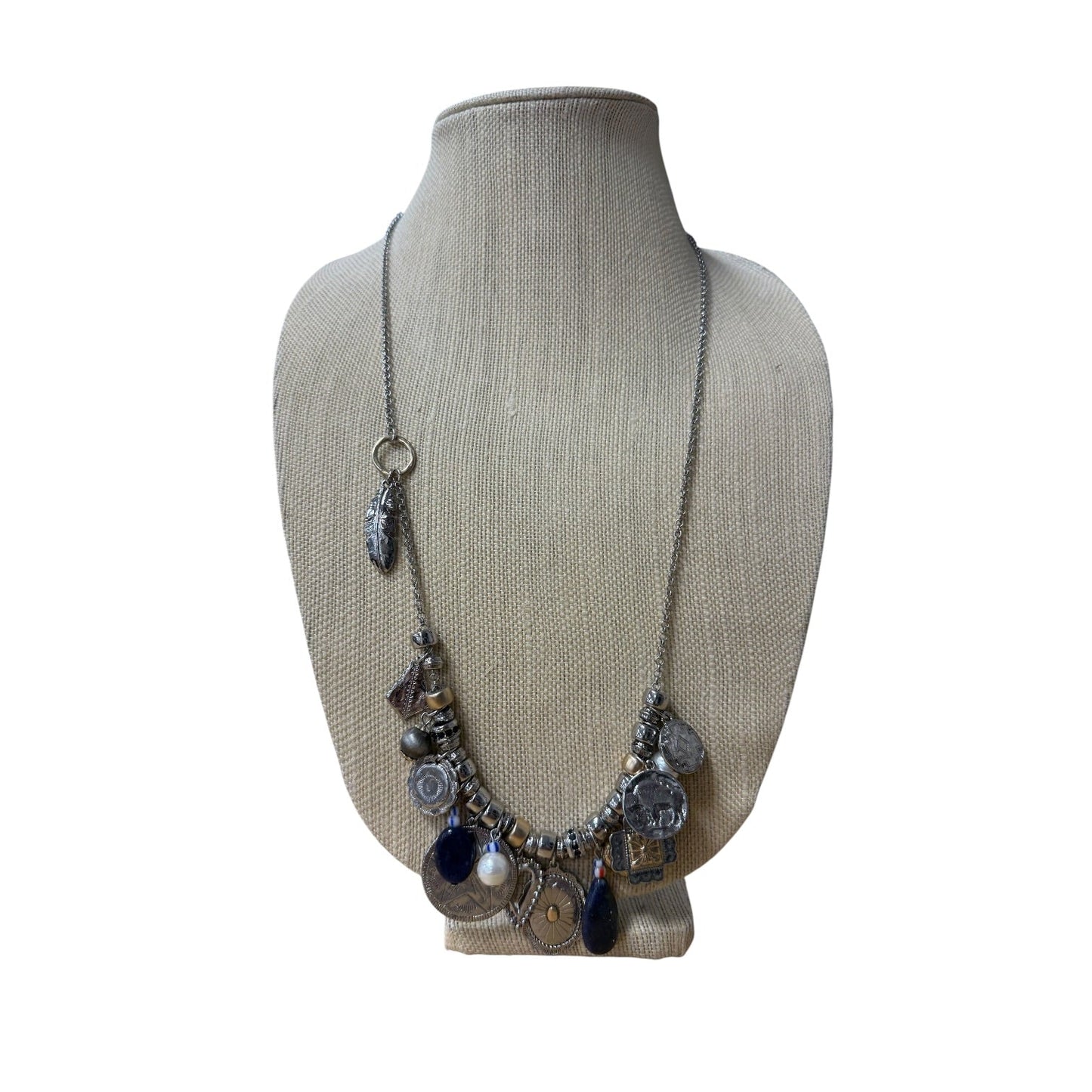 Necklace Statement By Chicos In Silver