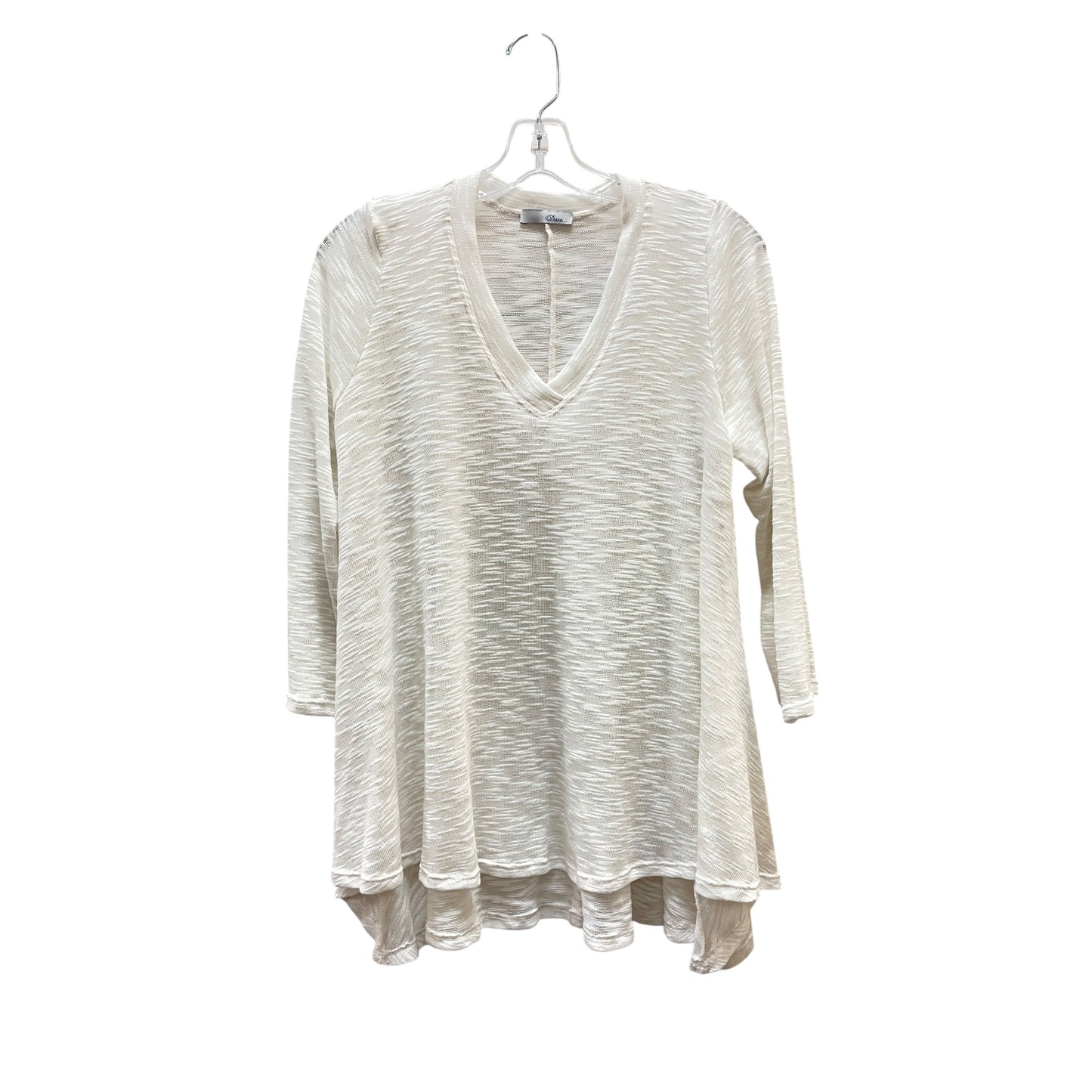 Sweater By Dare In White, Size:1X