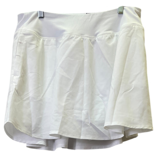Athletic Skort By Tek Gear In White, Size:1X