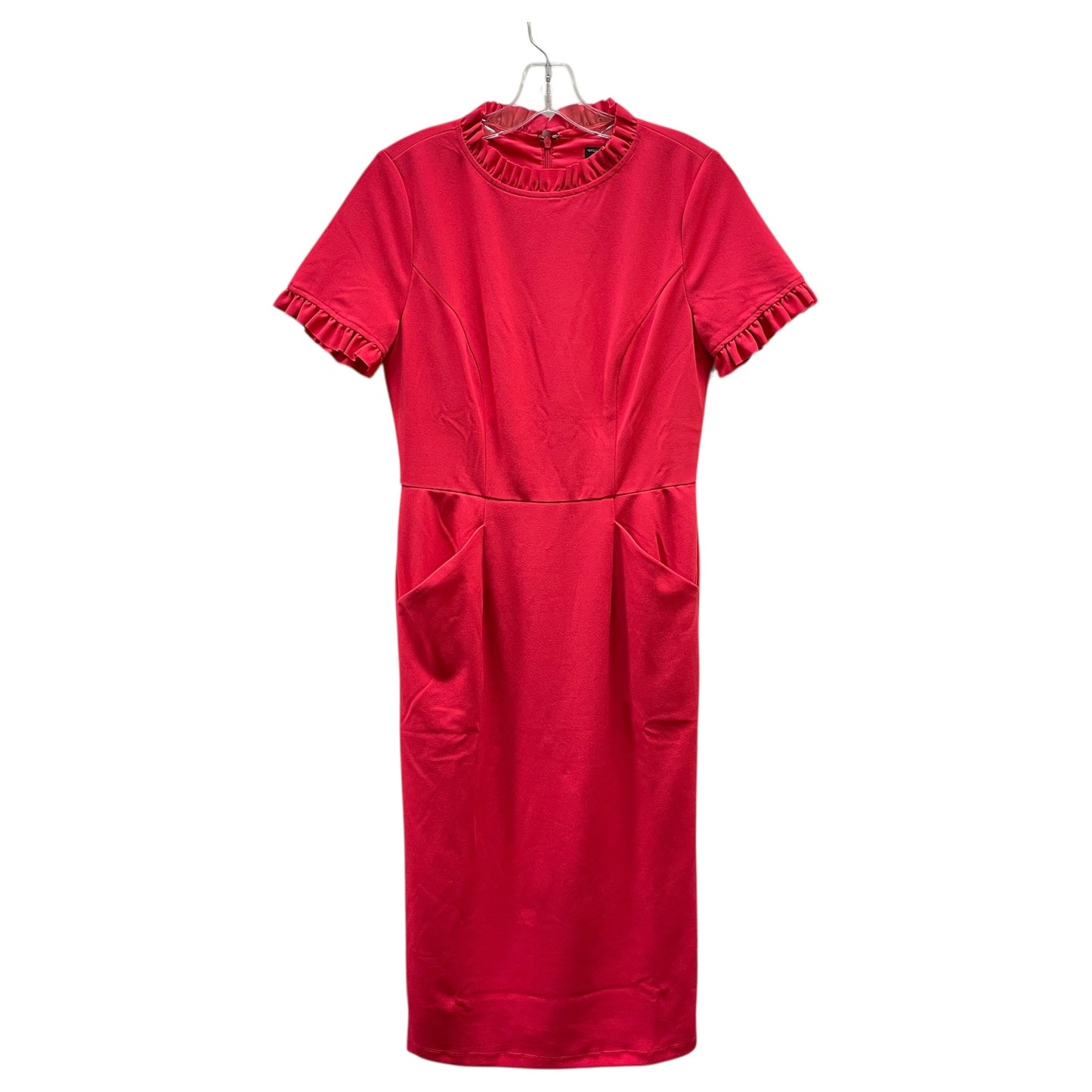 Dress Casual Midi By Maggy London In Red, Size:4