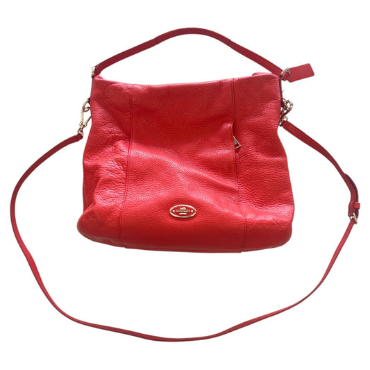 Handbag Designer By Coach In Orange, Size:Large