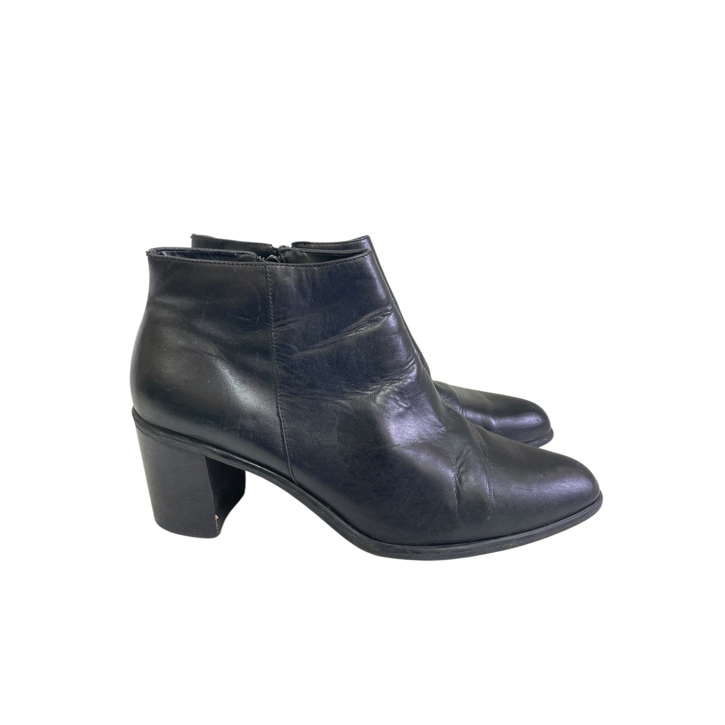 Boots Ankle Heels By Franco Fortini In Black, Size:11
