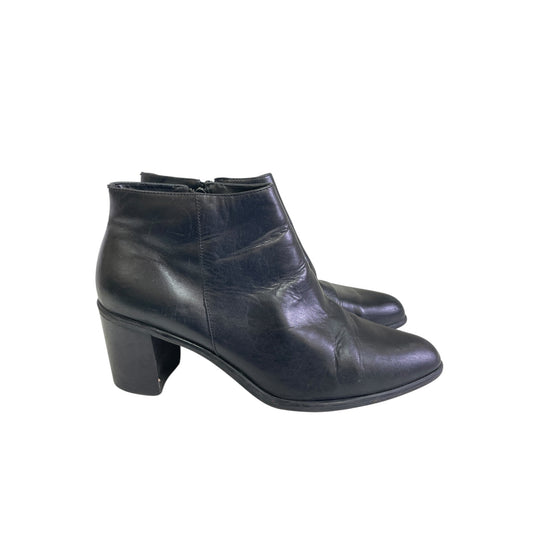 Boots Ankle Heels By Franco Fortini In Black, Size:11