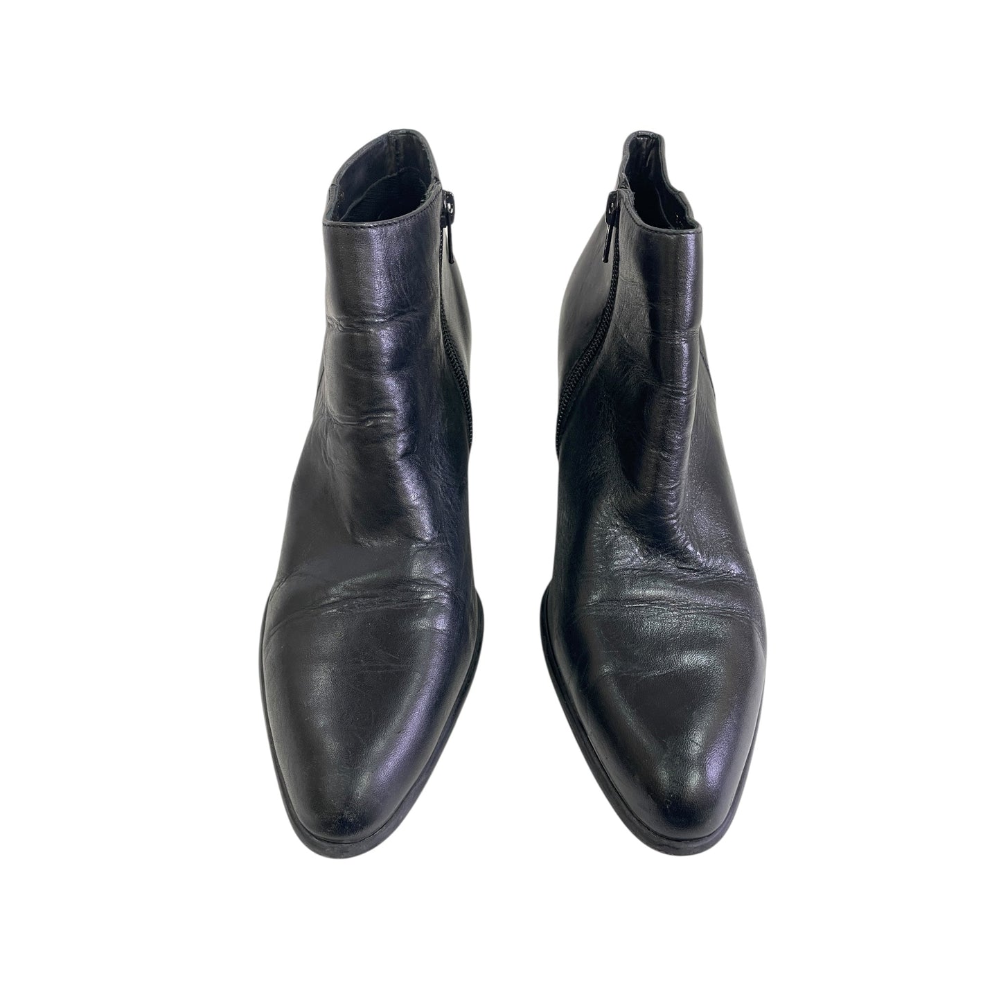 Boots Ankle Heels By Franco Fortini In Black, Size:11