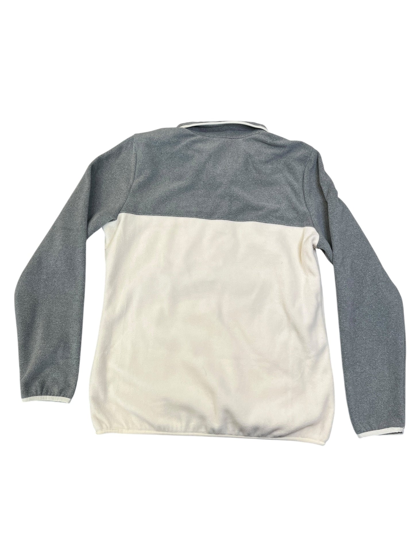 Athletic Top Ls Collar By Columbia In Grey & White, Size:M