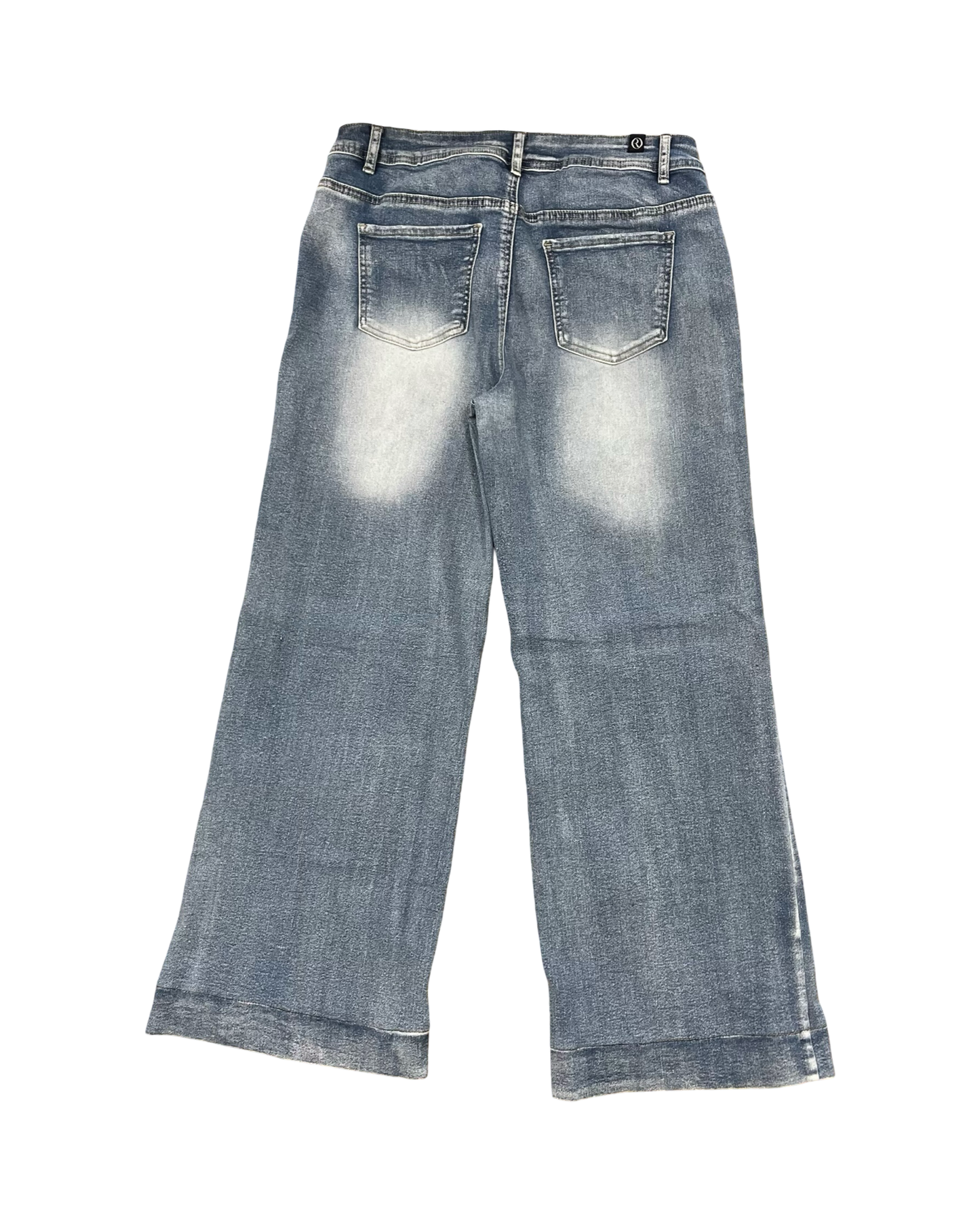 Jeans Wide Leg By Clothes Mentor In Blue Denim, Size:12
