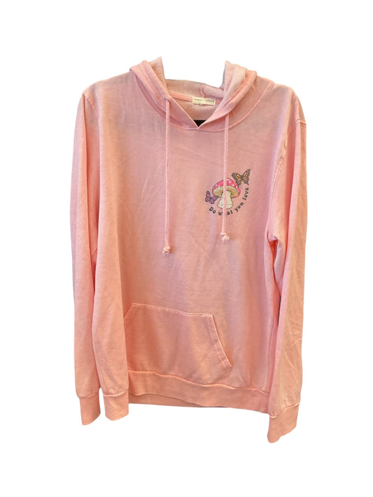 Sweatshirt Hoodie By Simply Southern In Pink, Size:Xl