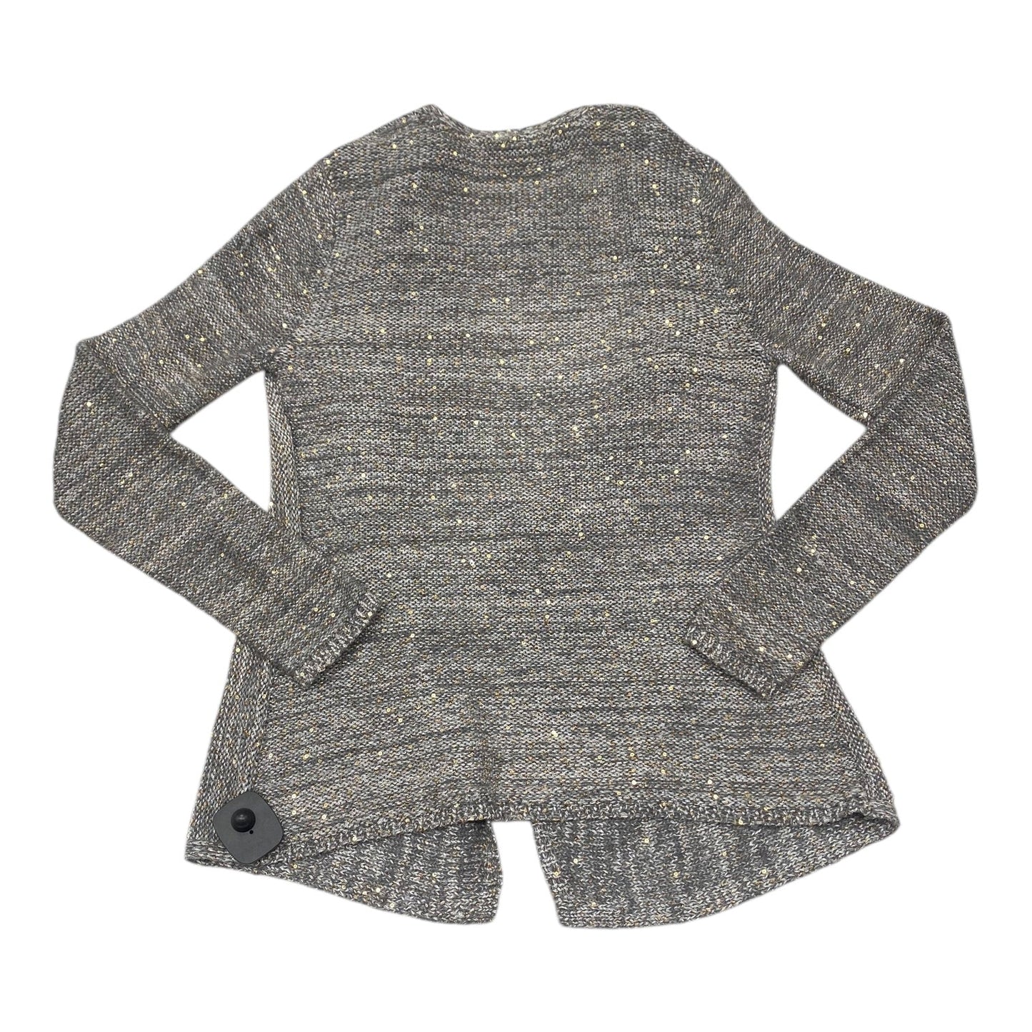 Sweater Cardigan By White House Black Market In Gold & Grey, Size:Xs